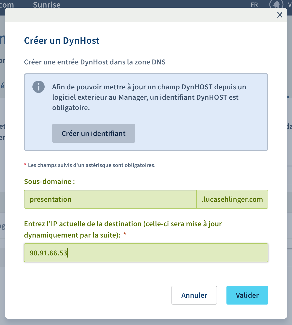 Lier un nom de domaine OVH à son NAS synology