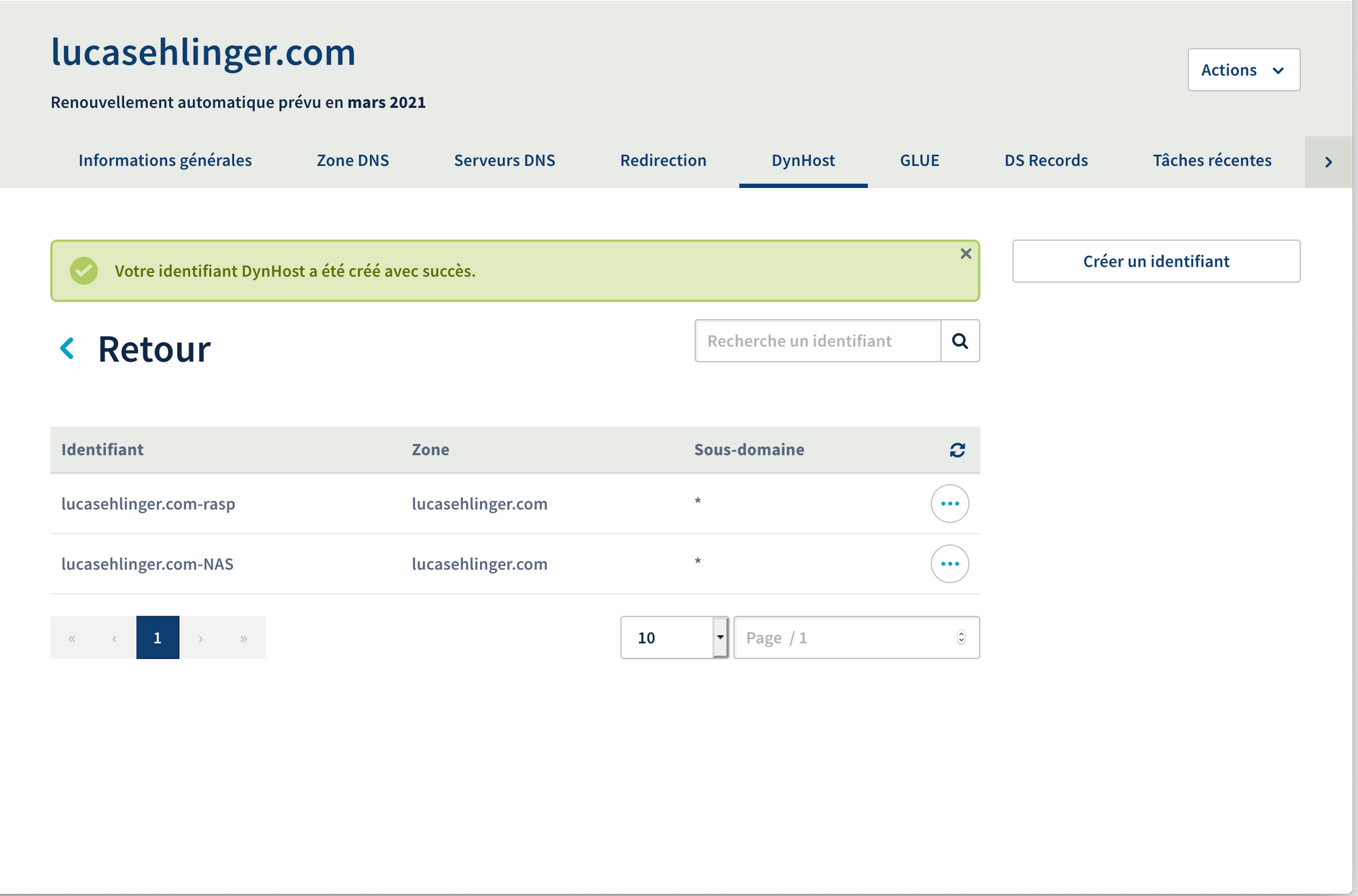 Lier un nom de domaine OVH à son NAS synology