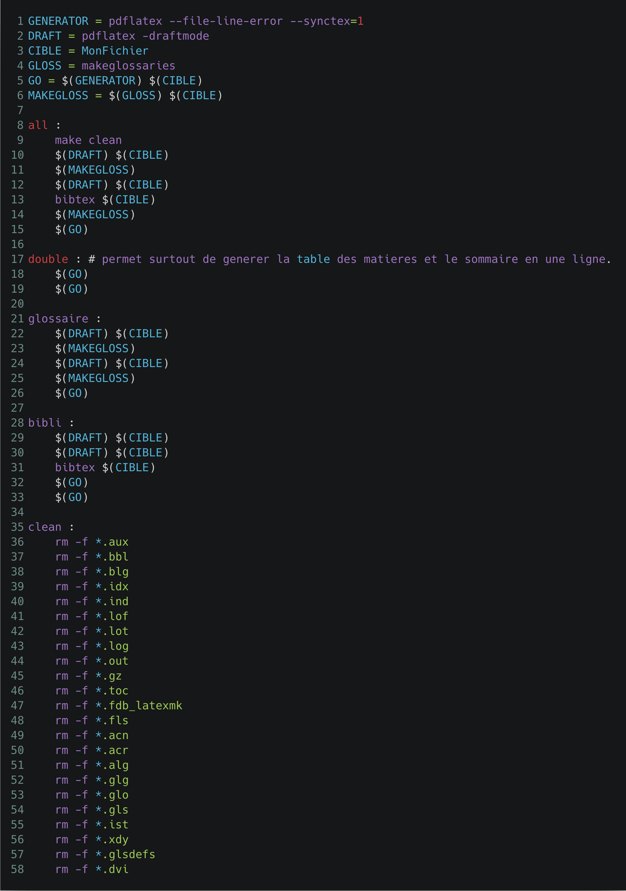 L’outil Makefile à la rescousse de la génération de documents LaTeX.